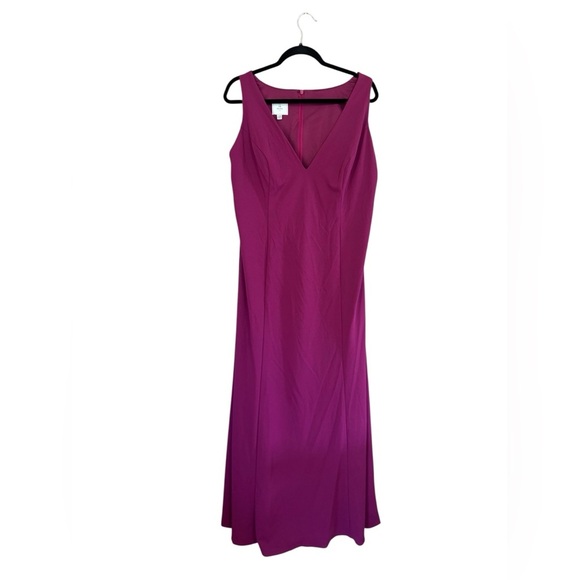 NWT David's Bridal Studio Berry Sleeveless Midi Dress VEN STYLE: D21NY22174V2W - Picture 1 of 9